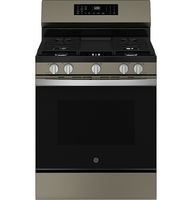 GE - 5.3 Cu. Ft. Freestanding Gas Convection Range with Steam Cleaning and EasyWash Oven Tray - S... - Large Front