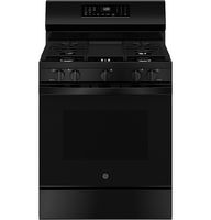 GE - 5.3 Cu. Ft. Freestanding Gas Convection Range with Steam Cleaning and EasyWash Oven Tray - B... - Large Front