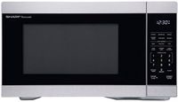 Sharp - 1.1 cu. ft. 1000W Countertop Microwave - Stainless - Stainless Steel - Large Front