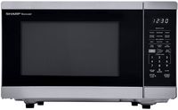 Sharp - 1.4 cu. ft. 1100W Smart Countertop Microwave with Inverter Cooking and Works with Alexa -... - Large Front