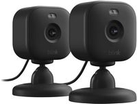 Blink - Mini 2 Indoor/Outdoor 1080p Plug-In Security Camera (2-Pack) - Black - Large Front