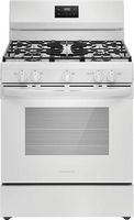 Frigidaire - 5.1 Cu. Ft Freestanding Gas Range with Quick Boil Burner - White - Large Front
