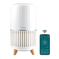Homedics - Smart True-Hepa Large Room Air Purifier with Air Quality Sensor and UV-C Technology - ... - Large Front