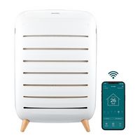 Homedics - Smart True-Hepa Extra Large Room Air Purifier with Air Quality Sensor and UV-C Technol... - Large Front