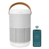 Homedics - Smart True Hepa Odor Reducing Large Room Air Purifier - White - Large Front