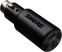 Shure - MVX2U XLR to USB Digital Audio Interface - Black - Large Front