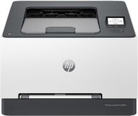 HP - LaserJet Pro 3201dw Wireless Color Laser Printer - White & Slate - Large Front