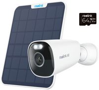 Reolink - Argus Series B360 Outdoor 4K Security Camera with 64GB MicroSD, Solar Panel charged Bat... - Large Front