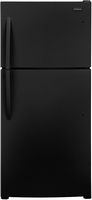 Frigidaire - 20.0 Cu. Ft. Top Freezer Refrigerator - Black - Large Front