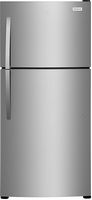 Frigidaire - 20.0 Cu. Ft. Top Freezer Refrigerator - Stainless Steel - Large Front