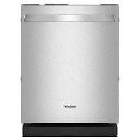 Whirlpool - Top Control Built-In Dishwasher with 3rd Rack and 44 dBA - Stainless Steel - Large Front