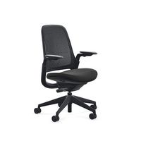 Steelcase - Series 1 Air Chair with Black Frame - Era Onyx / Black Frame - Large Front