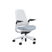 Steelcase - Series 1 Air Chair with Seagull Frame - Era Blue Nickel / Seagull Frame - Large Front