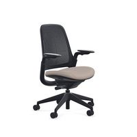 Steelcase - Series 1 Air Chair with Black Frame - Era Truffle / Black Frame - Large Front