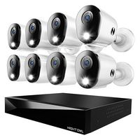 Night Owl - 12 Channel 8 Camera Indoor/Outdoor Wired 4K 2TB DVR Security System with 2-way Audio ... - Large Front