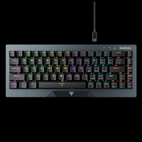 GAMDIAS - Hermes M4 65% Wired Mechanical Gaming Keyboard with RGB Backlighting - Gunmetal Grey - Large Front