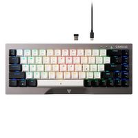 GAMDIAS - Hermes M4 Hybrid 65% Wired Mechanical Gaming Keyboard with RGB Backlighting - Gunmetal ... - Large Front