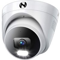 Night Owl - Indoor/Outdoor Add On Wired IP 4K Security Dome Camera with 2-Way Audio - White - Large Front