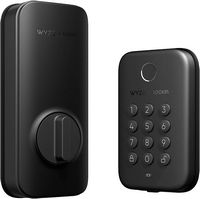 Wyze - Smart Lock Bolt, Fingerprint Keyless Entry, Bluetooth Deadbolt Replacement, In-App Monitor... - Large Front