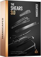 Manscaped - The Shears 3.0, 5-Piece Precision Men’s Nail Grooming Travel Kit, Stainless Steel Man... - Large Front