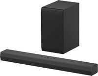 LG - 2.1 Channel S40T Soundbar with Wireless Subwoofer and Bluetooth Connectivity - Black - Large Front