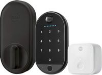 Yale - Approach -Apartment  Smart Lock Wi-Fi Deadbolt with Keypad Access - Black Suede - Large Front