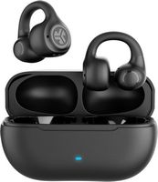 JLab - Flex Open-Clip True Wireless Earbuds - Black - Large Front