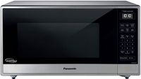 Panasonic - 1.6 Cu. Ft. 1250Watt Countertop Microwave Oven with Cyclonic Inverter Technology - St... - Large Front