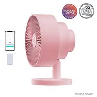 Windmill - Smart Whisper-Quiet Air Circulator and Fan with 5 speeds and Remote - Pink - Large Front