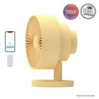 Windmill - Smart Whisper-Quiet Air Circulator and Fan with 5 speeds and Remote - Butter - Large Front