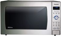 Panasonic - 2.2 Cu. Ft. 1250-Watt Countertop Microwave Oven with Inverter Technology - Stainless ... - Large Front