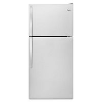 Whirlpool - 18.2 Cu. Ft. Top-Freezer Refrigerator - Monochromatic Stainless Steel - Large Front