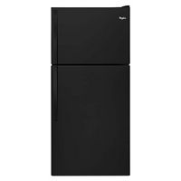 Whirlpool - 18.2 Cu. Ft. Top-Freezer Refrigerator - Black - Large Front