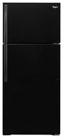 Whirlpool - 14.3 Cu. Ft. Top-Freezer Refrigerator - Black - Large Front