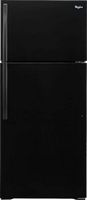 Whirlpool - 14.3 Cu. Ft. Top-Freezer Refrigerator - Black - Large Front