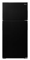 Amana - 14.4 Cu. Ft. Top-Freezer Refrigerator with Dairy Bin - Black - Large Front