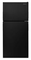 Amana - 18.2 Cu. Ft. Top-Freezer Refrigerator - Black - Large Front