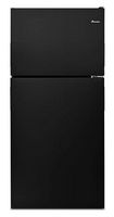 Amana - 18 Cu. Ft. Top-Freezer Refrigerator - Black - Large Front