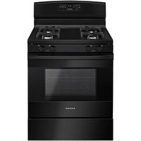 Amana - 5.0 Cu. Ft. Self-Cleaning Freestanding Gas Range - Black - Large Front