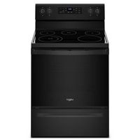 Whirlpool - 5.3 Cu. Ft. Freestanding Electric Range - Black - Large Front