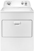 Whirlpool - 7 Cu. Ft. 12-Cycle Electric Dryer - White - Large Front