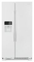 Amana - 21.4 Cu. Ft. Side-by-Side Refrigerator - White - Large Front