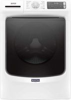 Maytag - 4.8 Cu. Ft. High Efficiency Stackable Front Load Washer with Steam and Fresh Hold - White - Large Front