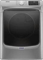 Maytag - 7.3 Cu. Ft. Stackable Electric Dryer with Steam and Extra Power Button - Metallic Slate - Large Front