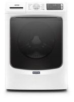 Maytag - 4.5 Cu. Ft. High-Efficiency Stackable Front Load Washer with Steam and Fresh Spin - White - Large Front