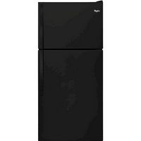 Whirlpool - 18.2 Cu. Ft. Top-Freezer Refrigerator - Black - Large Front