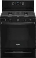 Whirlpool - 5.0 Cu. Ft. Freestanding Gas Range with Self-Cleaning and SpeedHeat Burner - Black - Large Front