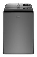 Maytag - 5.2 Cu. Ft. High Efficiency Smart Top Load Washer with Extra Power Button - Metallic Slate - Large Front