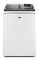 Maytag - 5.2 Cu. Ft. High Efficiency Smart Top Load Washer with Extra Power Button - White - Large Front