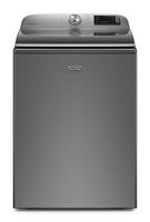 Maytag - 4.7 Cu. Ft. High Efficiency Smart Top Load Washer with Extra Power Button - Metallic Slate - Large Front
